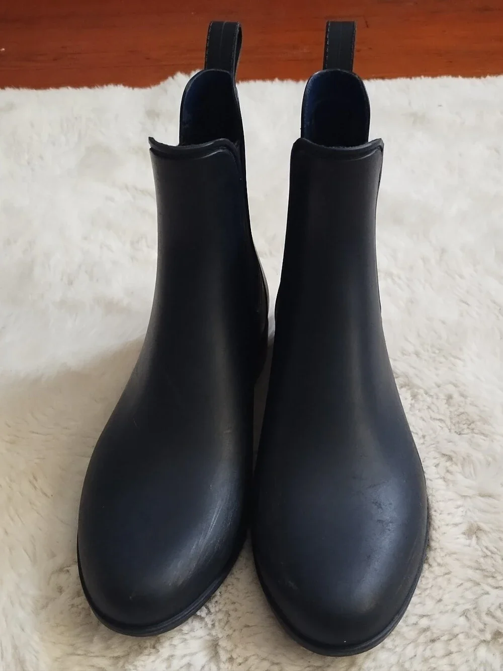 J. Crew Matte Black Chelsea Rain Boots